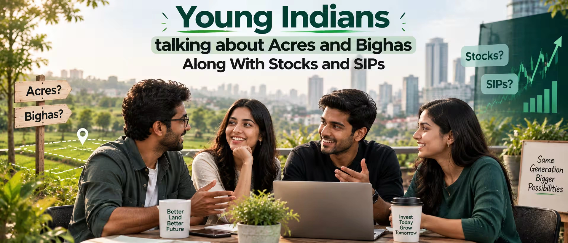 Why Young Indians Are Discussing Acres and Bighas Along With Stocks and SIPs