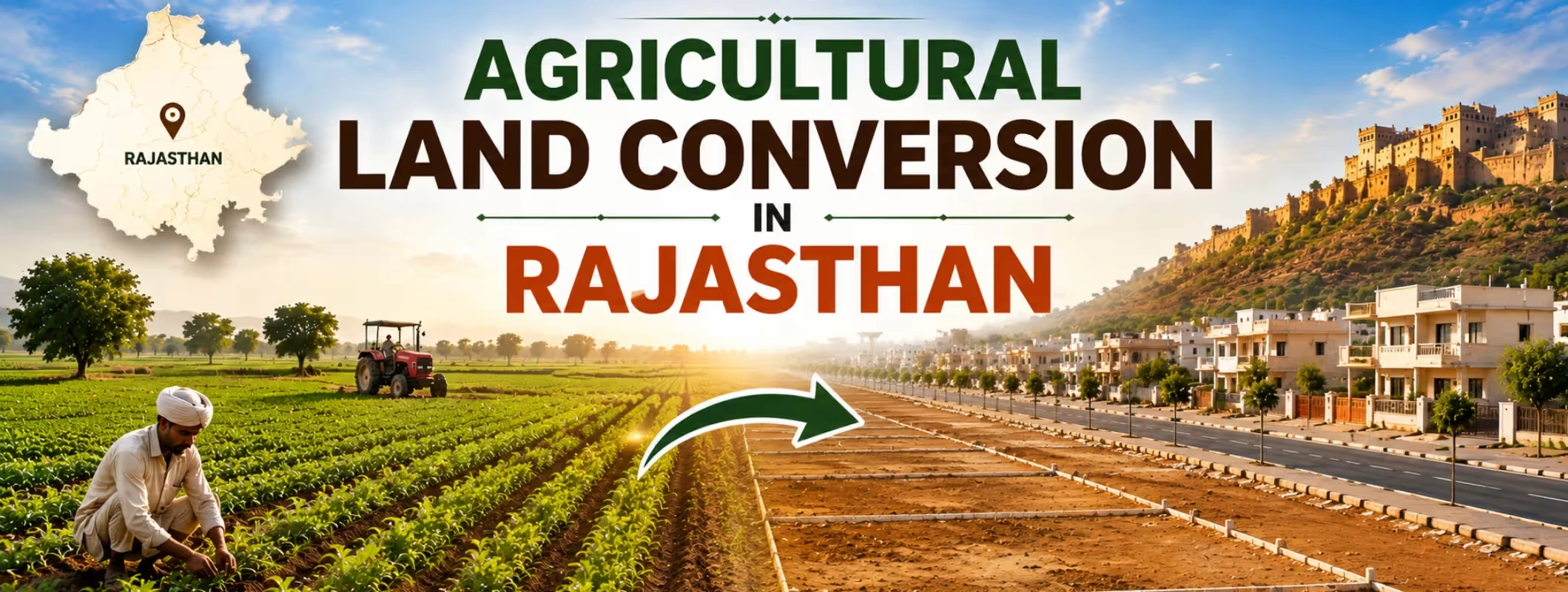 Agricultural land conversion Rajasthan