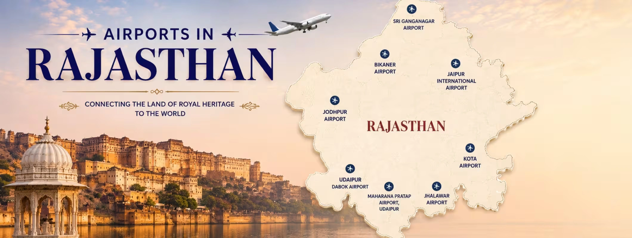 Domestic and International Airports in Rajasthan