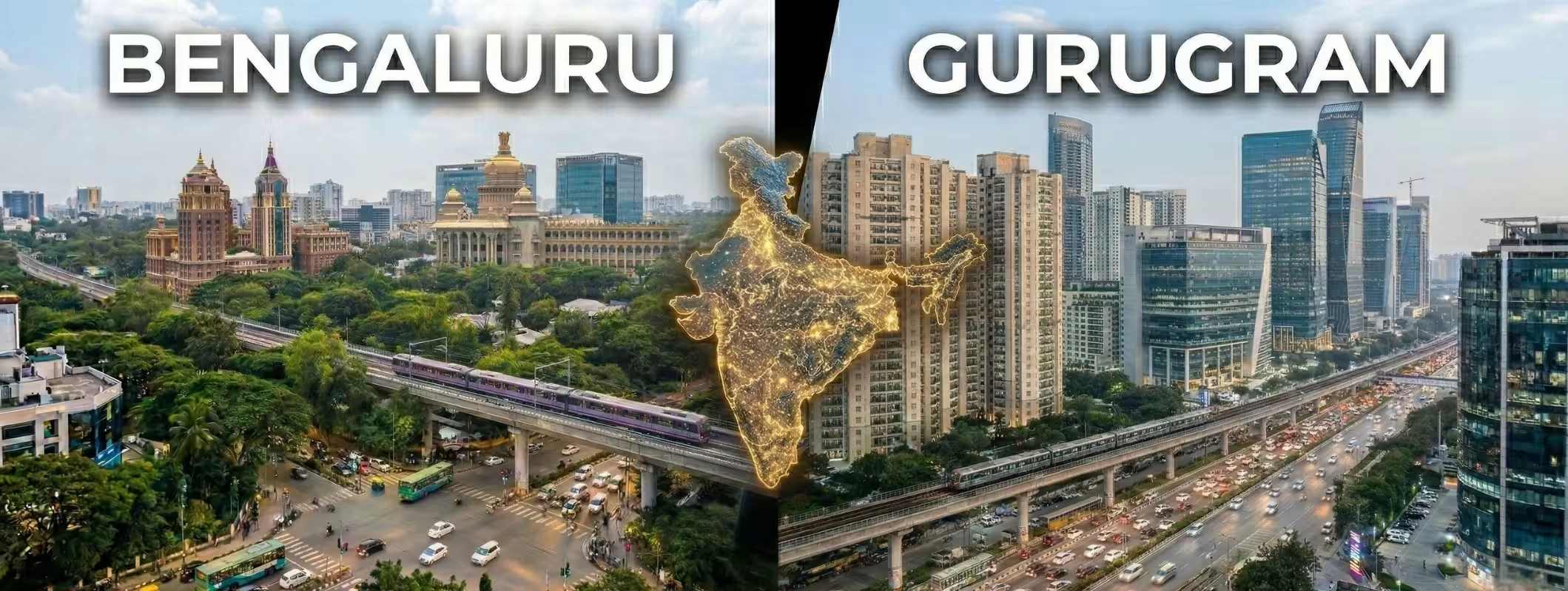 Bengaluru vs Gurugram comparison