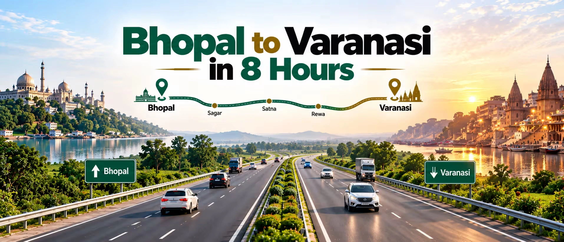 Bhopal to Varanasi in 8 Hours: What the New Expressway Means for Land Buyers