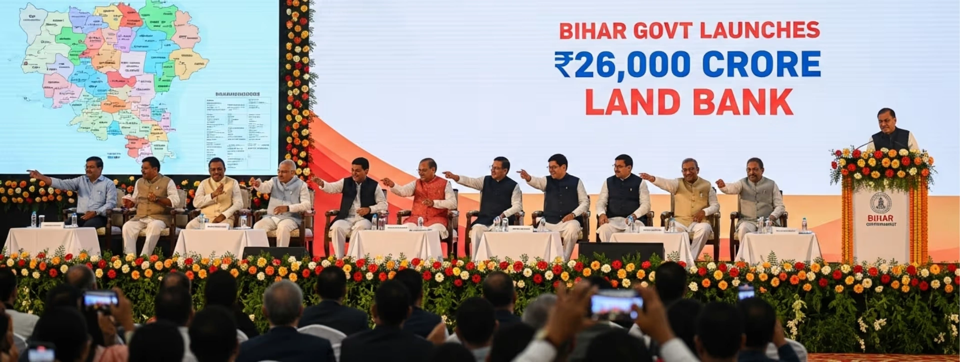 Bihar Govt Launches ₹26,000 Crore Land Bank: 37 Projects Underway Boosting Youth & Entrepreneurship