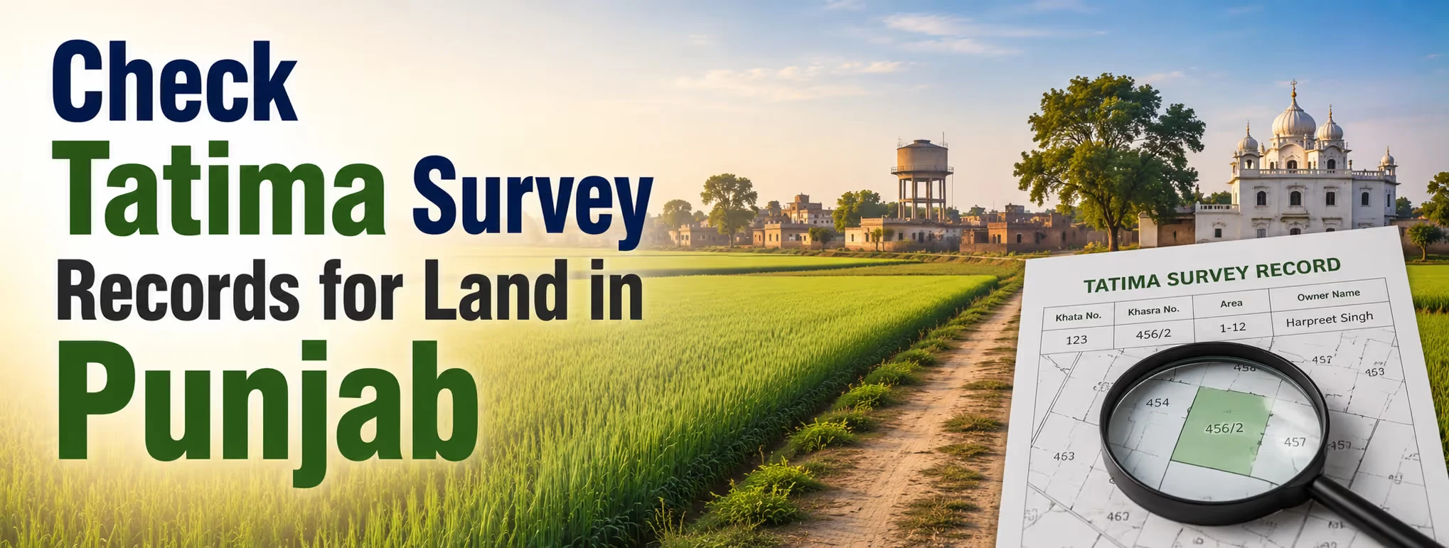  Tatima Survey Records for Land in Punjab