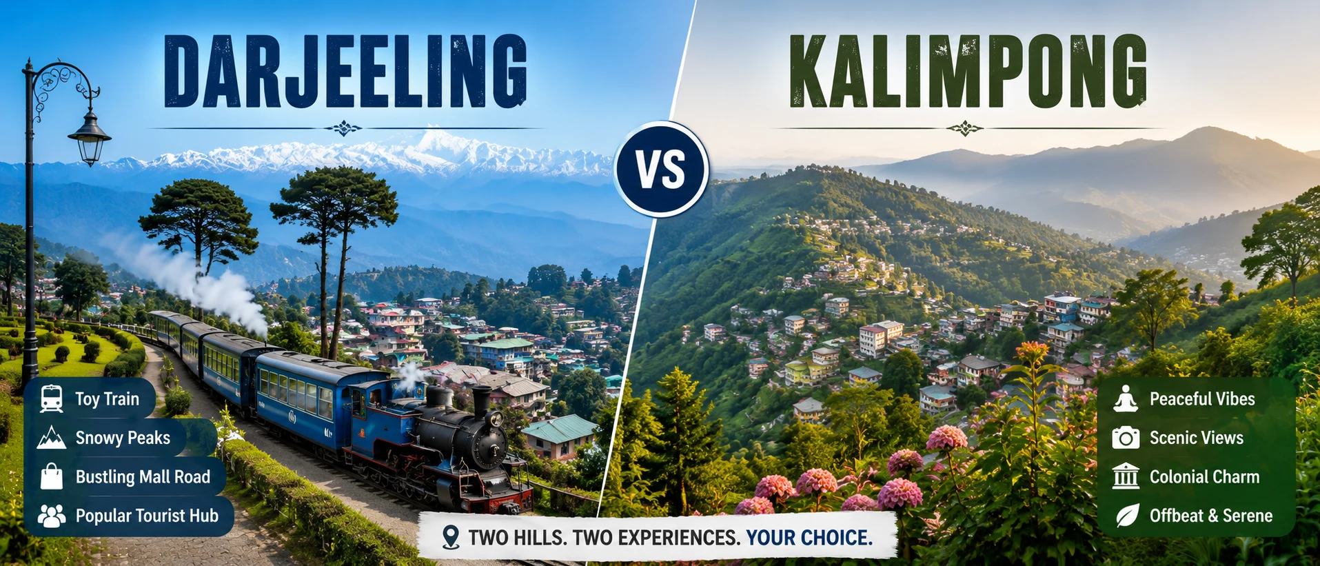 Darjeeling vs Kalimpong
