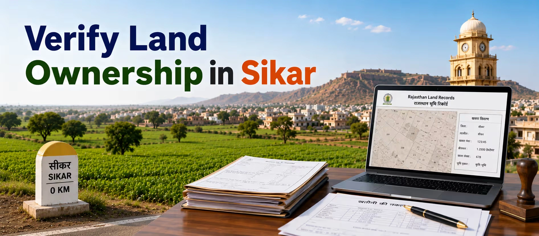 Verify Land Ownership in Sikar 