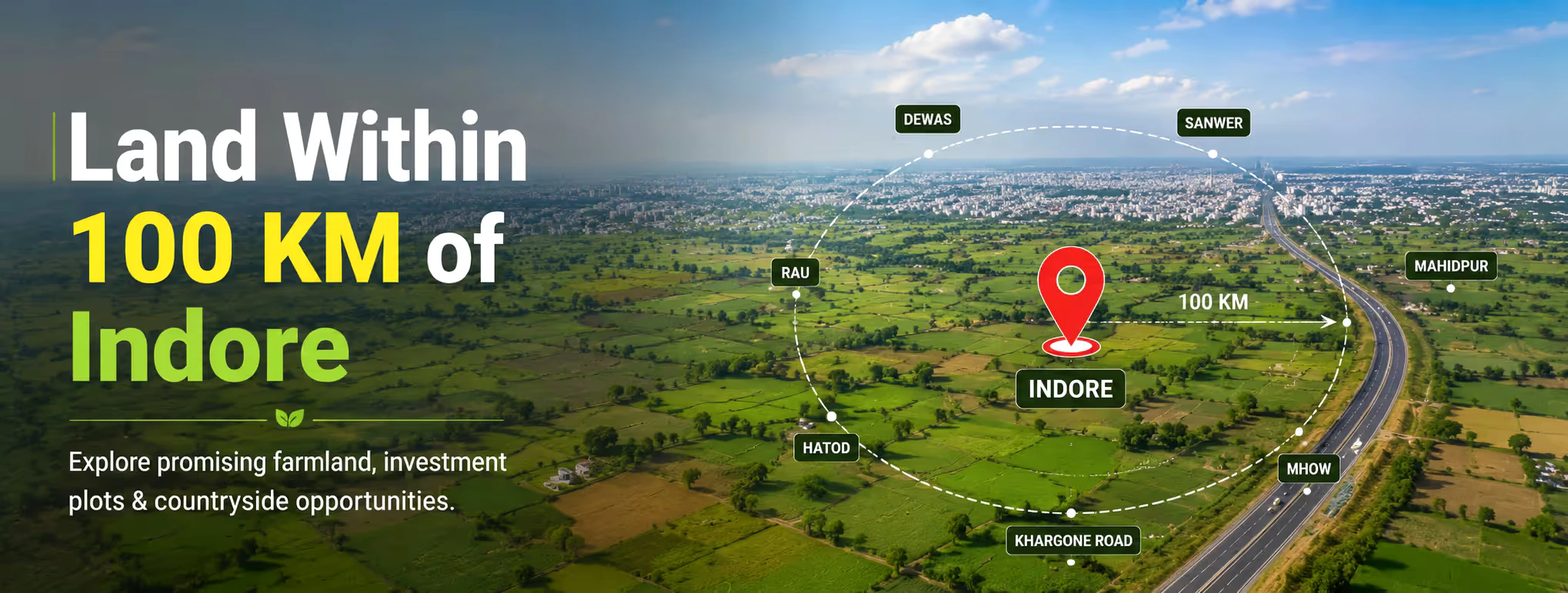 Land Within 100 KM of Indore