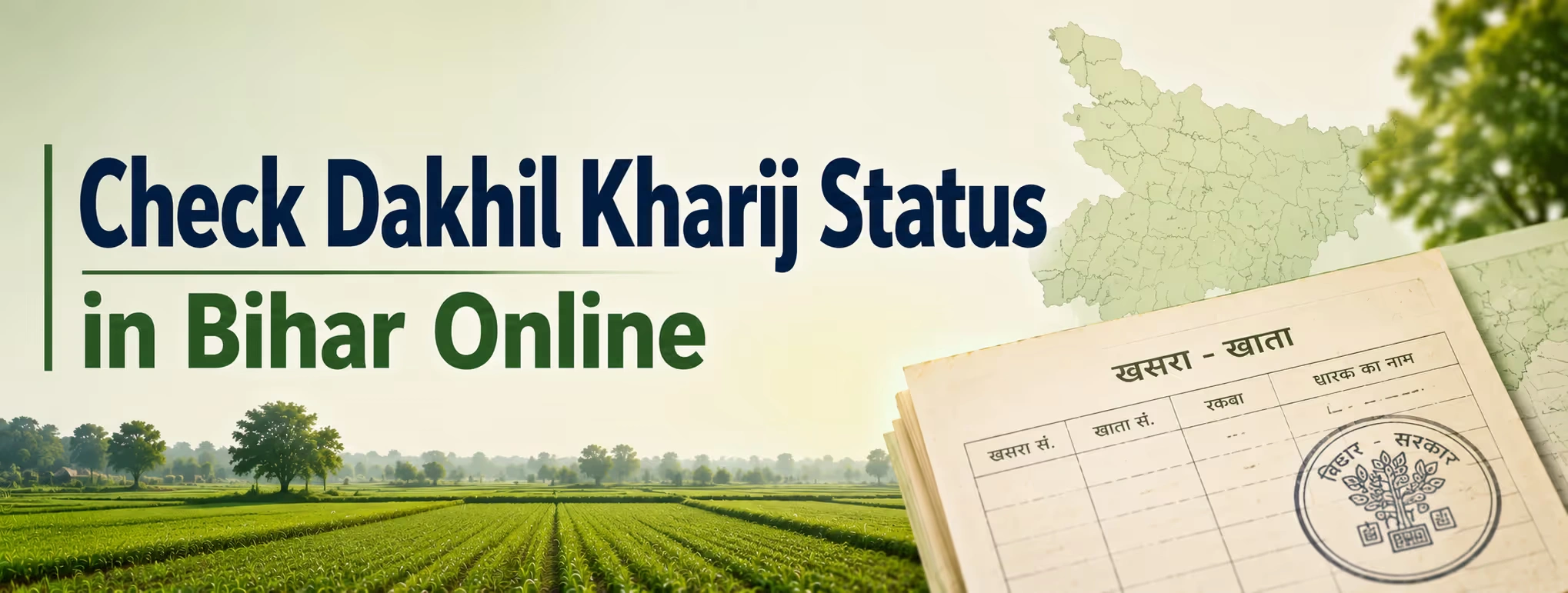  Dakhil Kharij Status in Bihar Online
