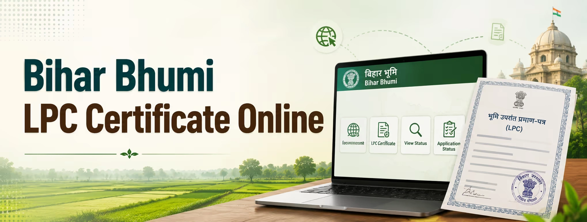Bihar Bhumi LPC Certificate Online