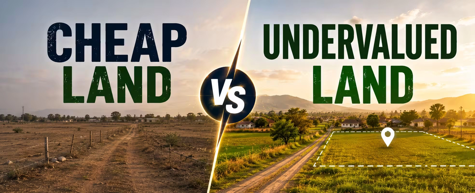 Difference Between Cheap Land and Undervalued Land
