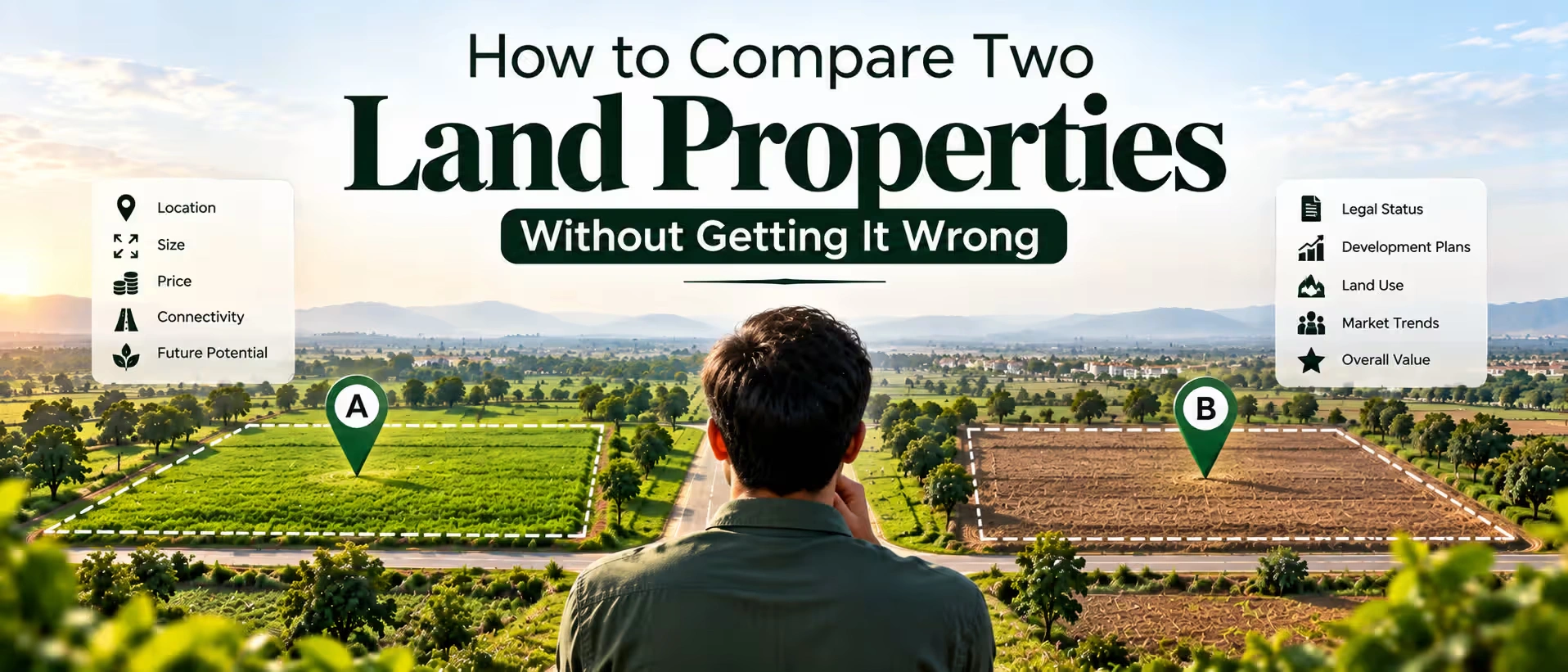 How to Compare Two Land Properties Without Getting It Wrong