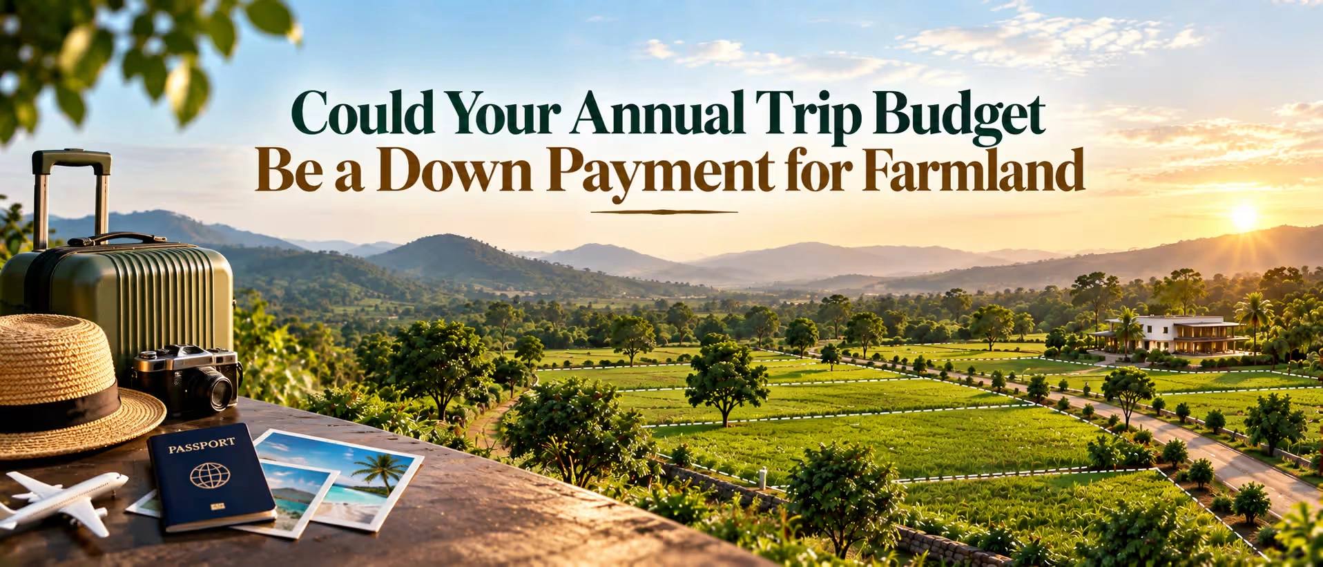 Could Your Annual Trip Budget Be a Down Payment for Farmland? 