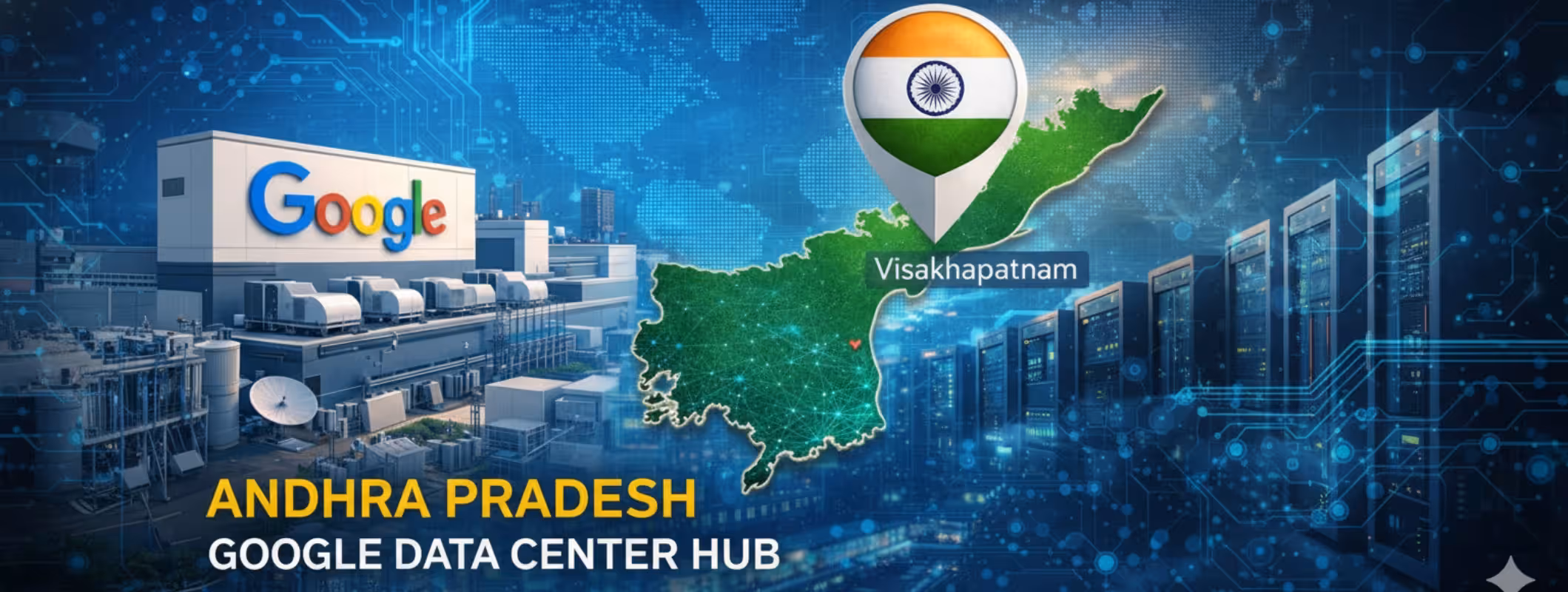 Google Data Center Hub in Visakhapatnam