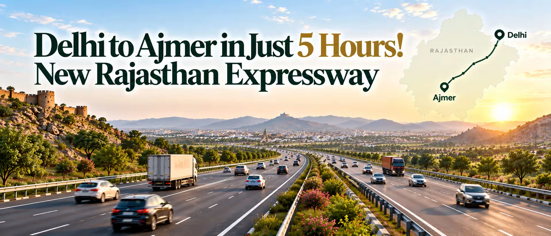Delhi to Ajmer in Just 5 Hours! New Rajasthan Expressway
