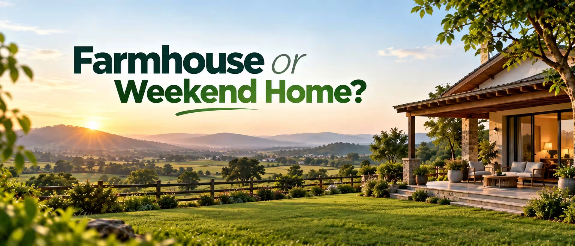 Farmhouse or Weekend Home? Know the Key Differences