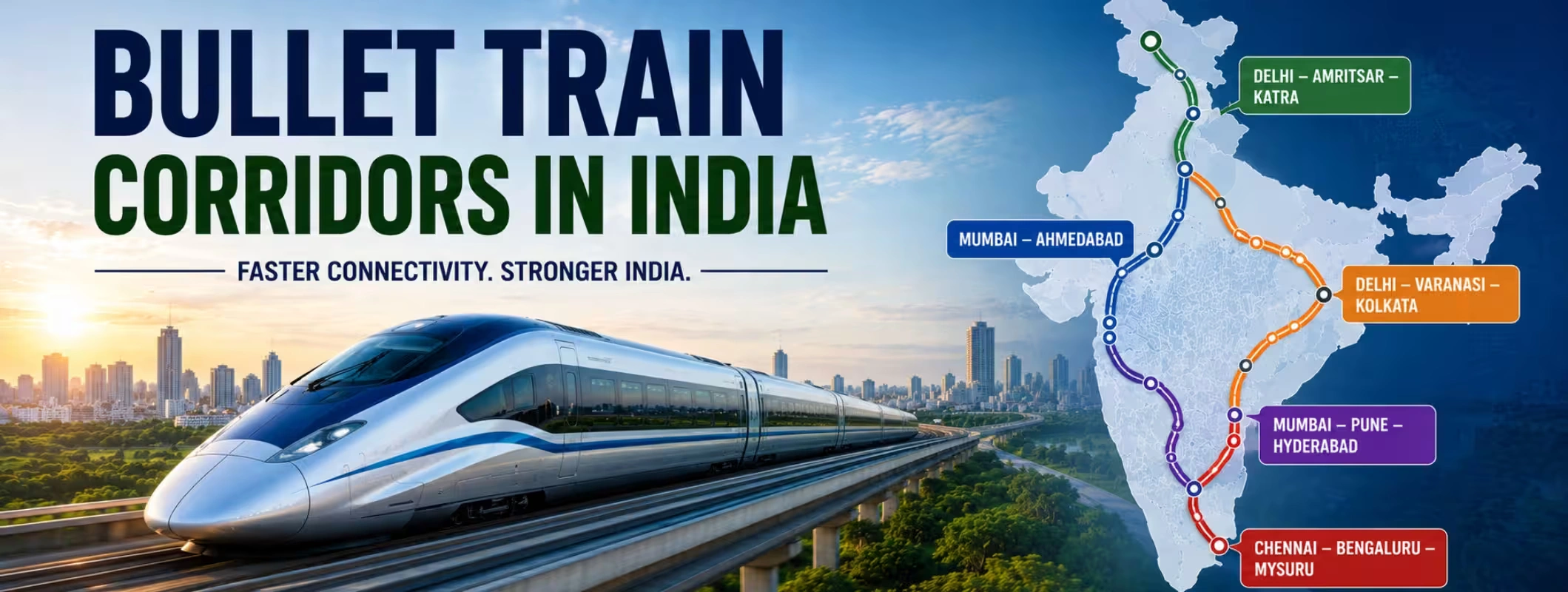 Bullet Train Corridors in India
