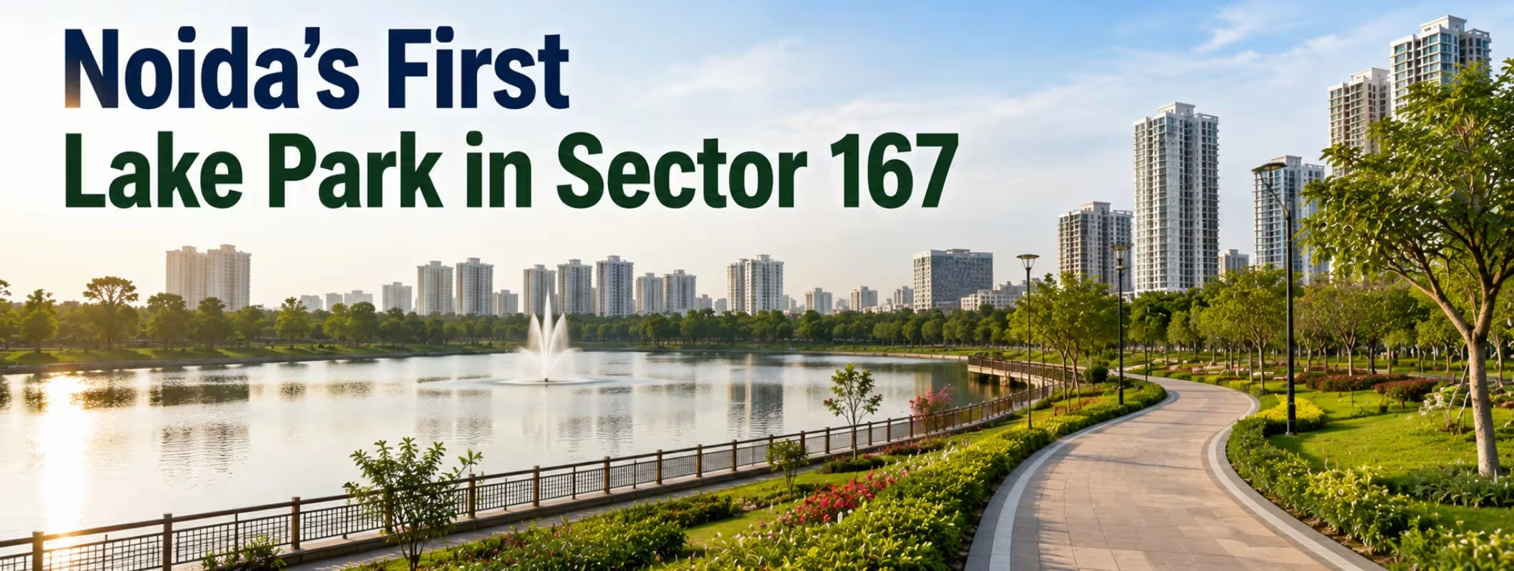 Noida's First Lake Park in Sector 167