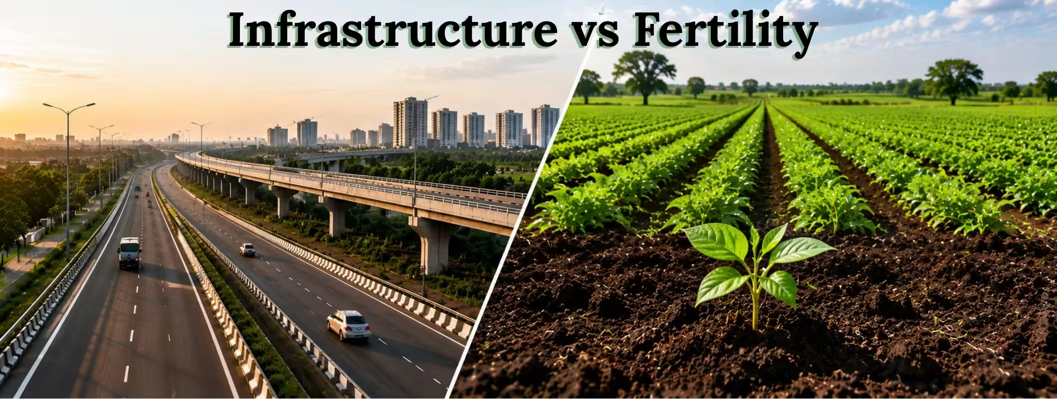 Infrastructure vs Fertility
