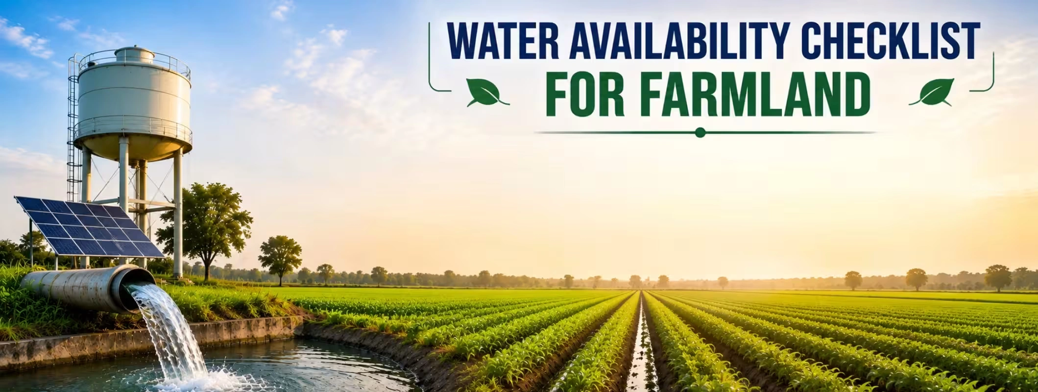 Water Availability Checklist for Farmland Buyers
