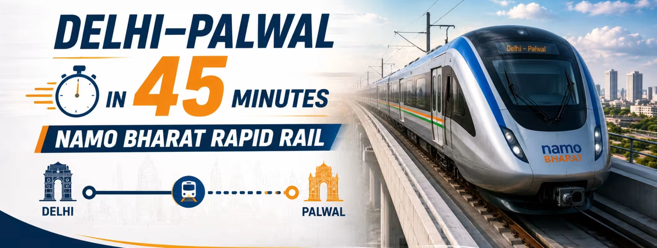 Delhi to Palwal in 45 Minutes