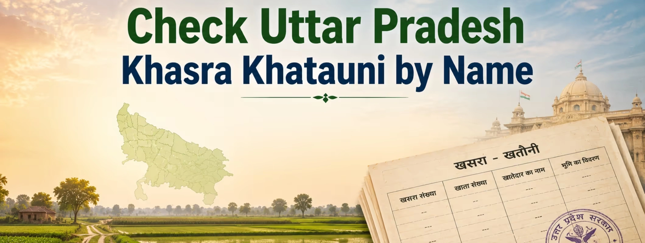Check Khasra Khatauni by Name in Uttar Pradesh 