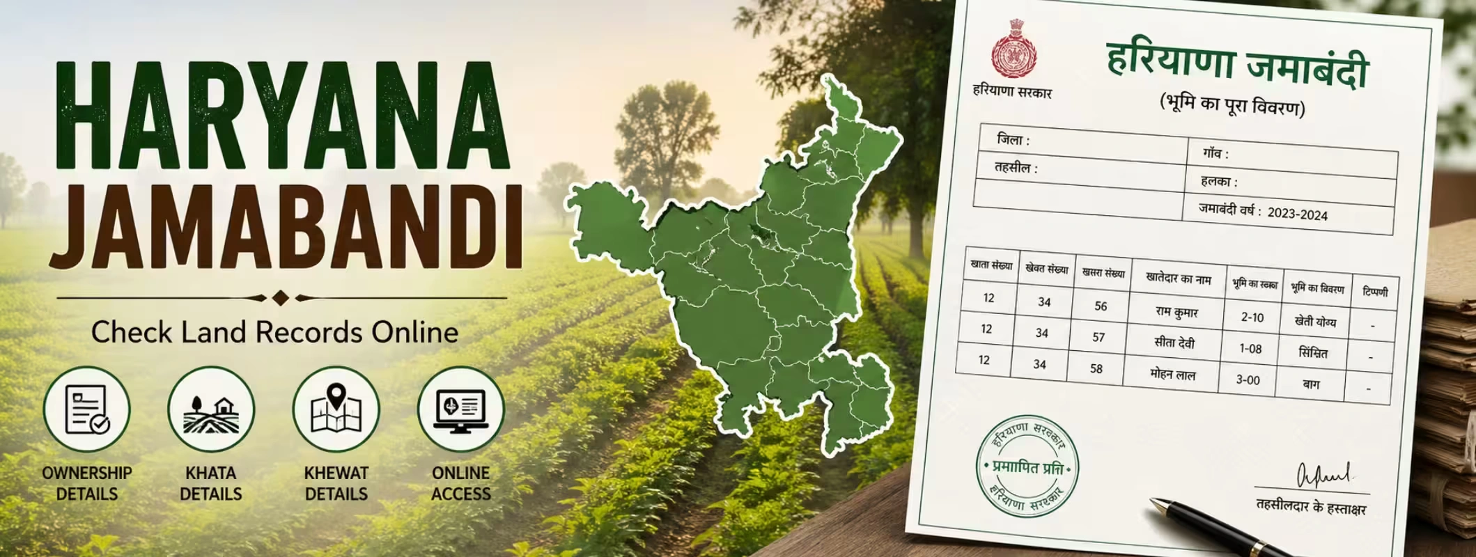 Haryana Jamabandi property land