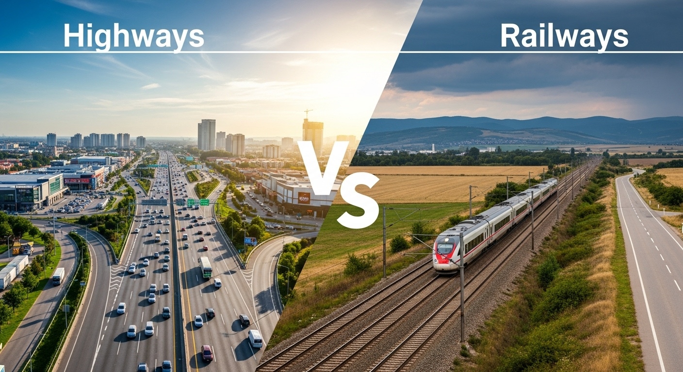 Highways vs Railways: Which Infrastructure Brings More Land Value?