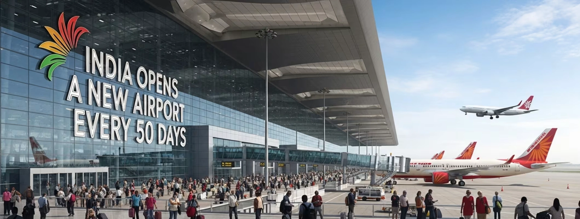 India Opens a New Airport Every 50 Days: What It Means for Growth, Land & Your Next Smart Investment