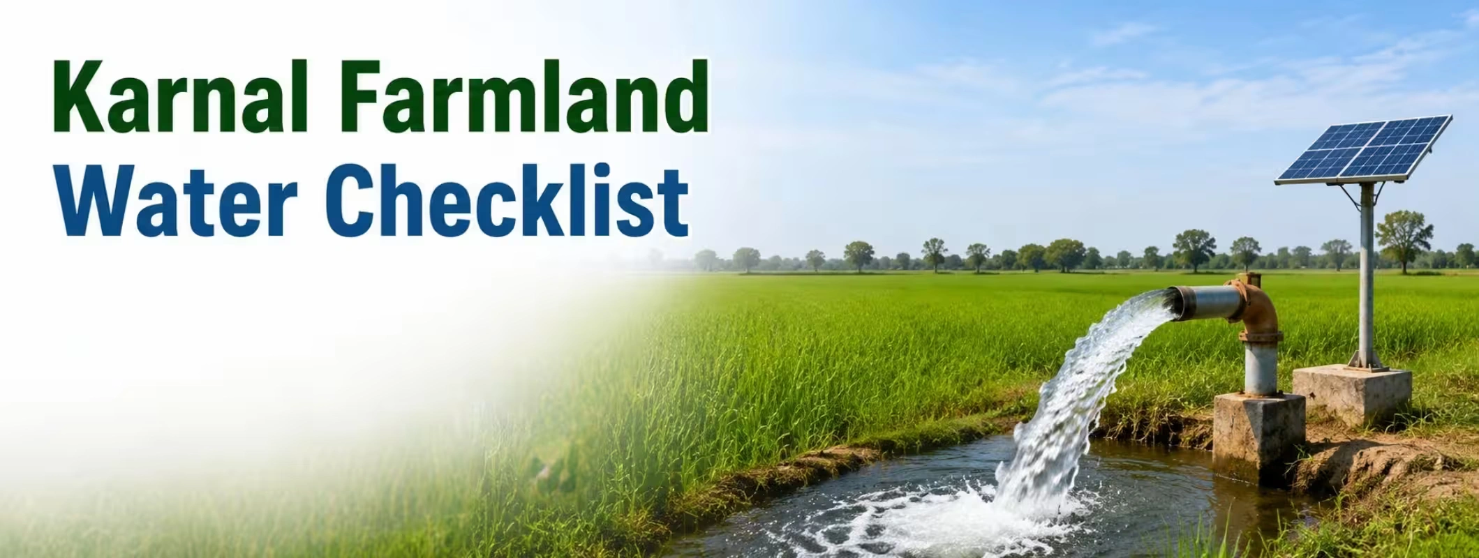 Water Availability Checklist for Karnal