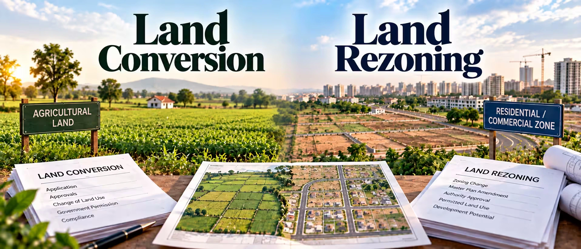 Land Conversion vs Land Rezoning: What's the Difference?