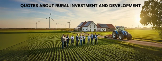 50 Motivating Quotes About Rural Investment and Development