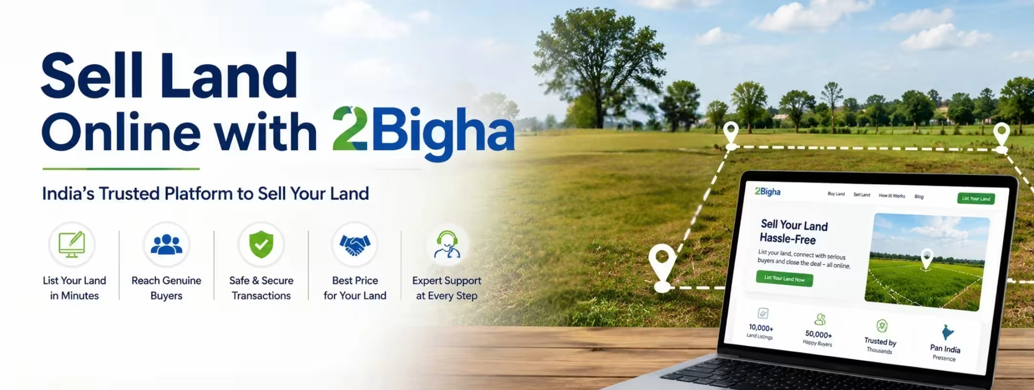 online land selling India