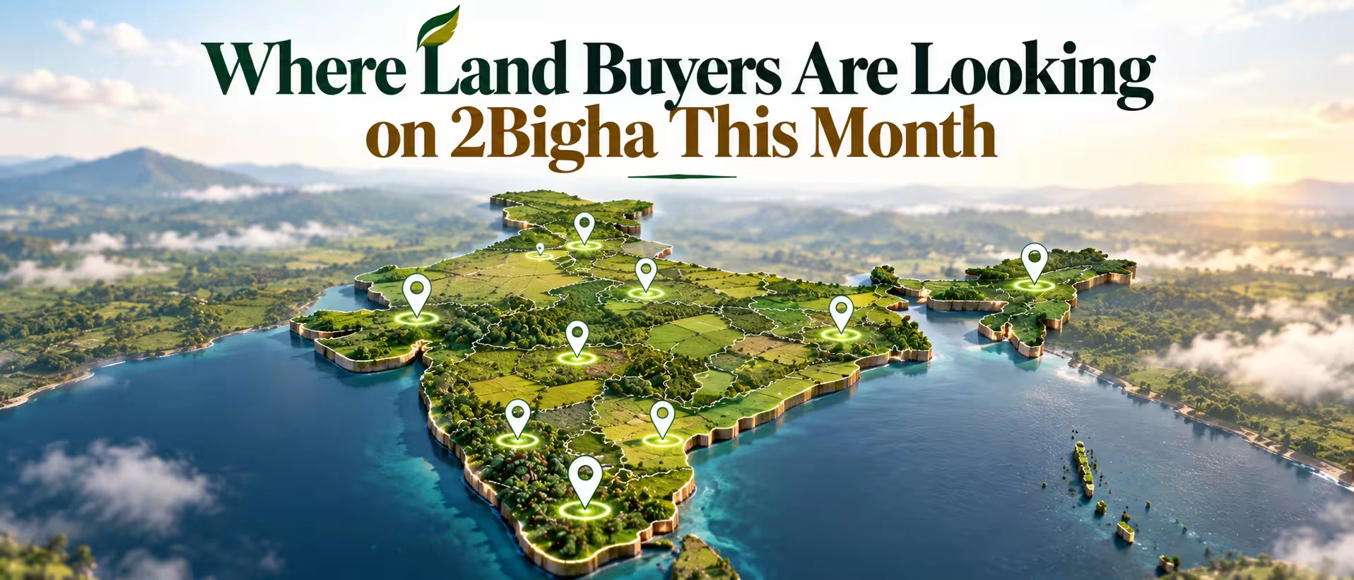 Where Land Buyers Are Looking on 2Bigha This Month 