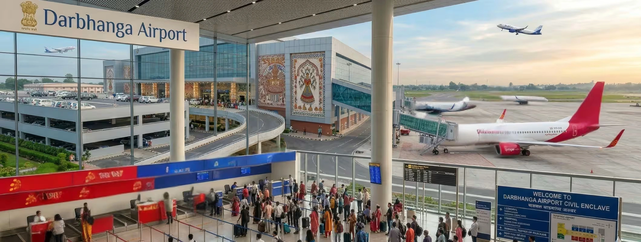 darbhanga airport civil enclave