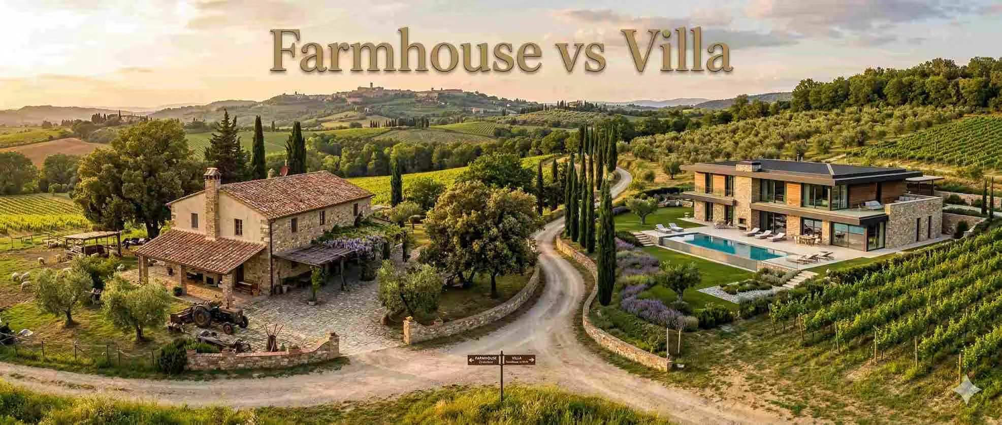 farmhouse vs villa comparison